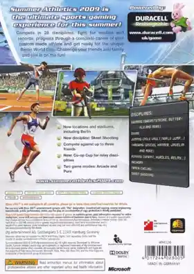 Summer Athletics 2009 (USA) box cover back